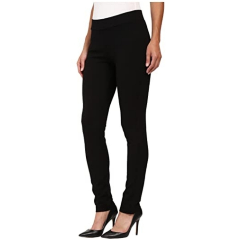 NYDJ Jodie Slimming Black Ponte Pull On Leggings 12 Tummy Tuck
